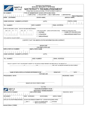 sss maternity reimbursement form|sss maternity allocation form.